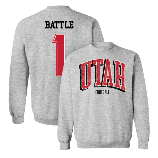 Sport Grey Football Arch Crew Youth Small / Miles Battle | #1