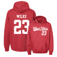 Red Women's Basketball Script Hoodie - Maty Wilke