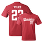 Red Women's Basketball Script Tee - Maty Wilke