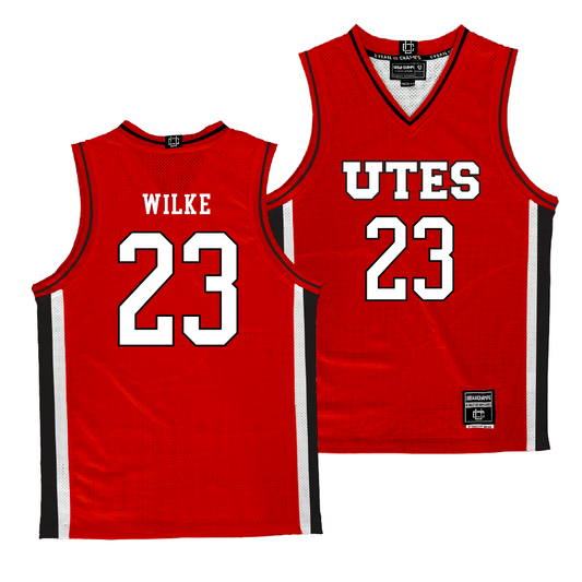 Utah Women's Basketball Red Jersey - Maty Wilke | #23