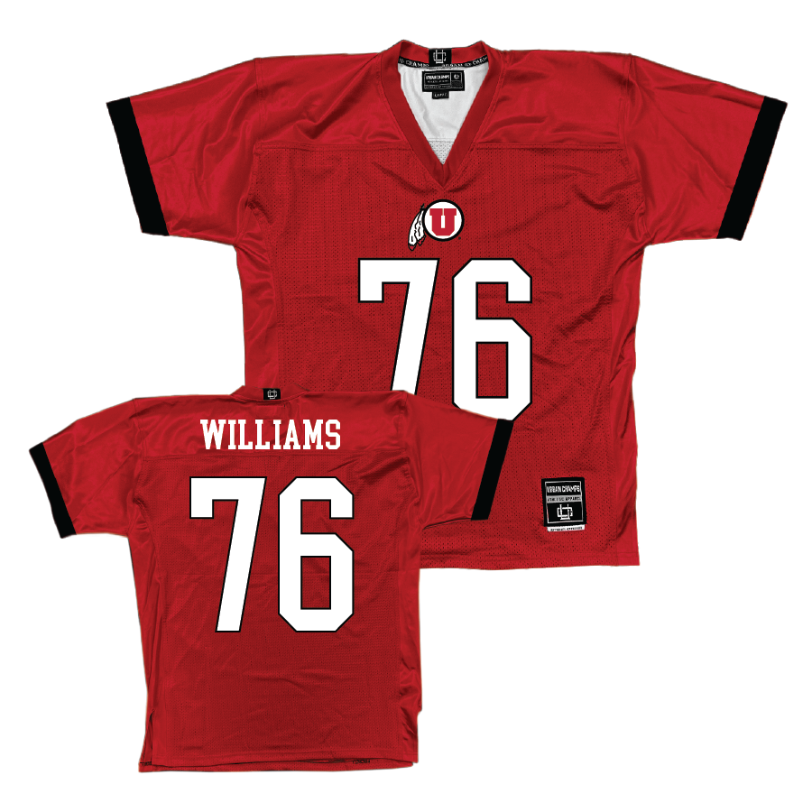 Utah Football Red Jersey  - Zereoue Williams